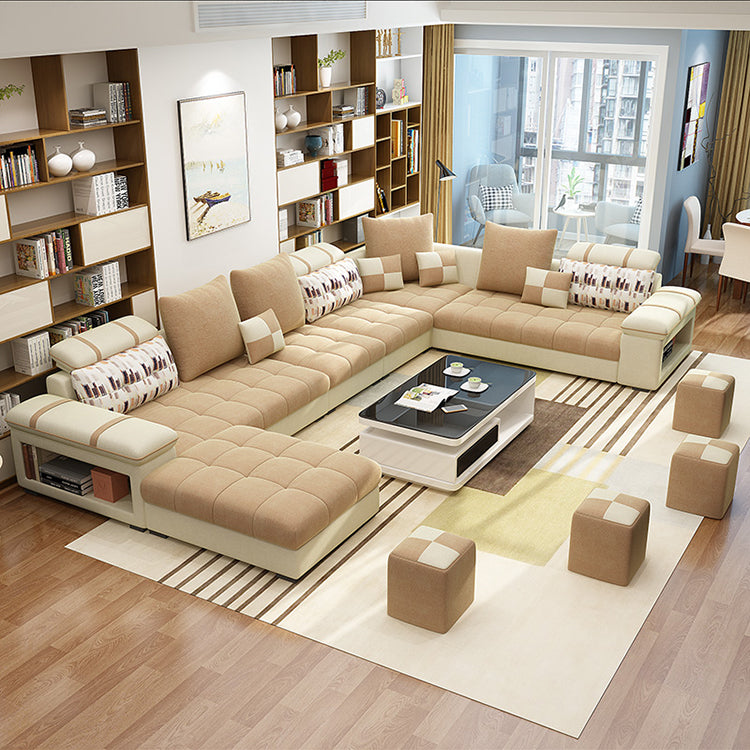 Cozy Functional Fabric Recliner Leather Sofa Furniture