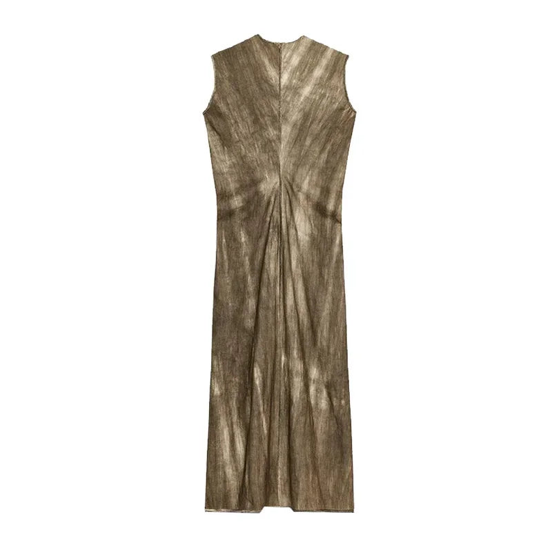 Sleeveless V-Neck Lady Long Party Dresses