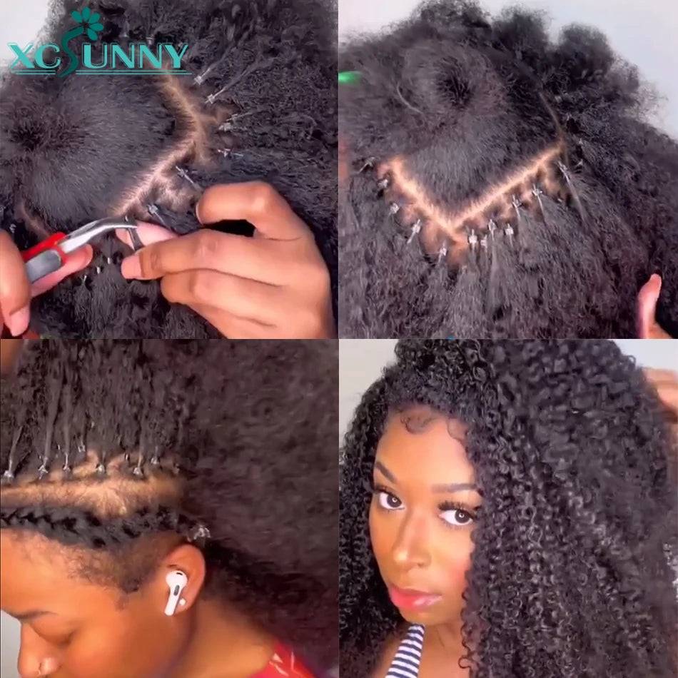 Itip Kinky Curly Human Hair Extensions Burmese Itips Microlink Human Hair Kinky Curly I Tips Human Hair For Black Women