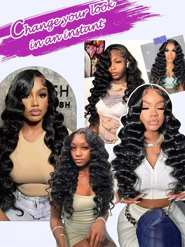 13x6 HD Lace Front Wigs 30 36 Inches Brazilian Water Wave 13x4 Lace Frontal Human Hair Wig