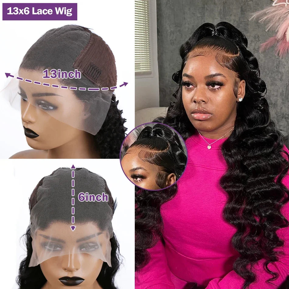 Curly Short Bob 13x4 HD Transparent Lace Front Wig 13x6 Deep Wave Bob Wigs 100% Human Hair