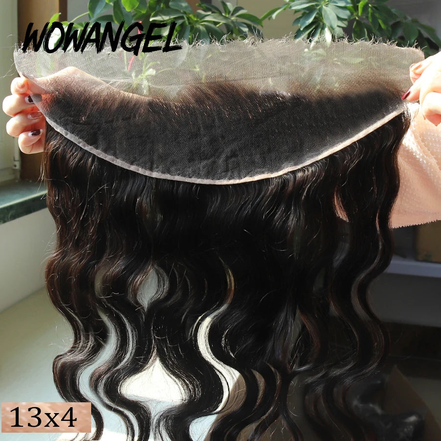 13x6 Full Frontal Only Body Wave Melt Skins invisible HD Lace Frontal Human Hair