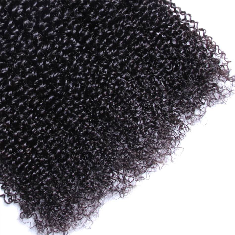 Kinky Curly Bundles 100% Human Hair Brazilian Remy Raw Human Hair Bundles Extensions