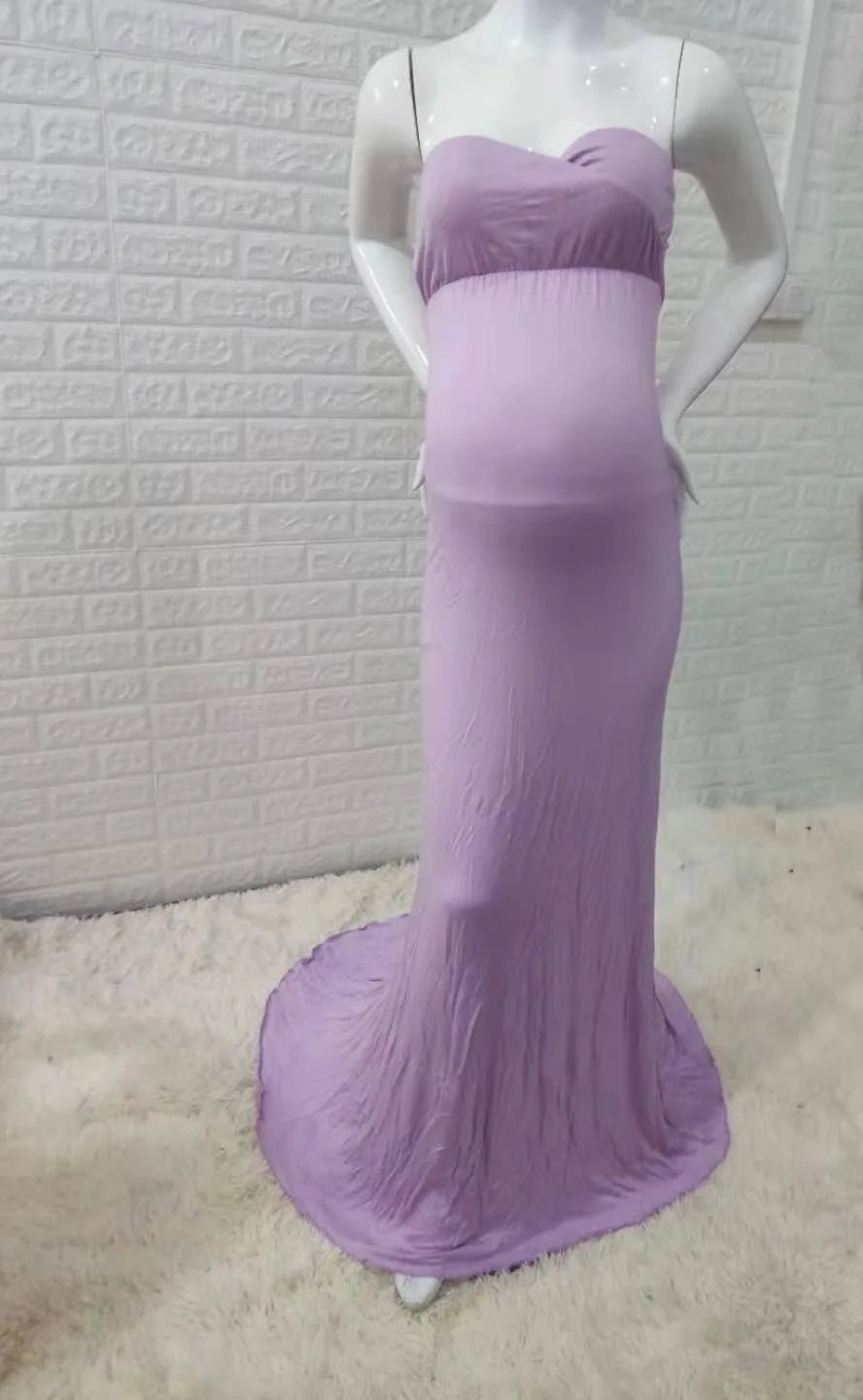 Maternity Dress Pregnant Women Maternity Tulle Dress for Photography Gown