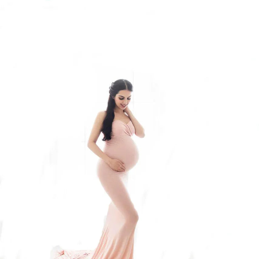 Maternity Dress Pregnant Women Maternity Tulle Dress for Photography Gown