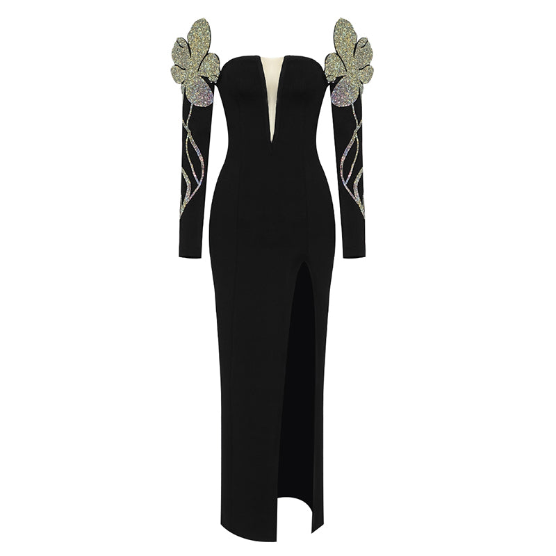 Luxury Dinner Party Lady Gowns for Women Evening Dresses Casual Dresses Natural