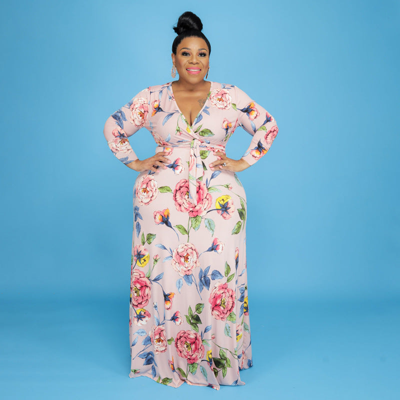 Woman Apparel Ladies Long Maxi Dresses Women Clothing Plus Size