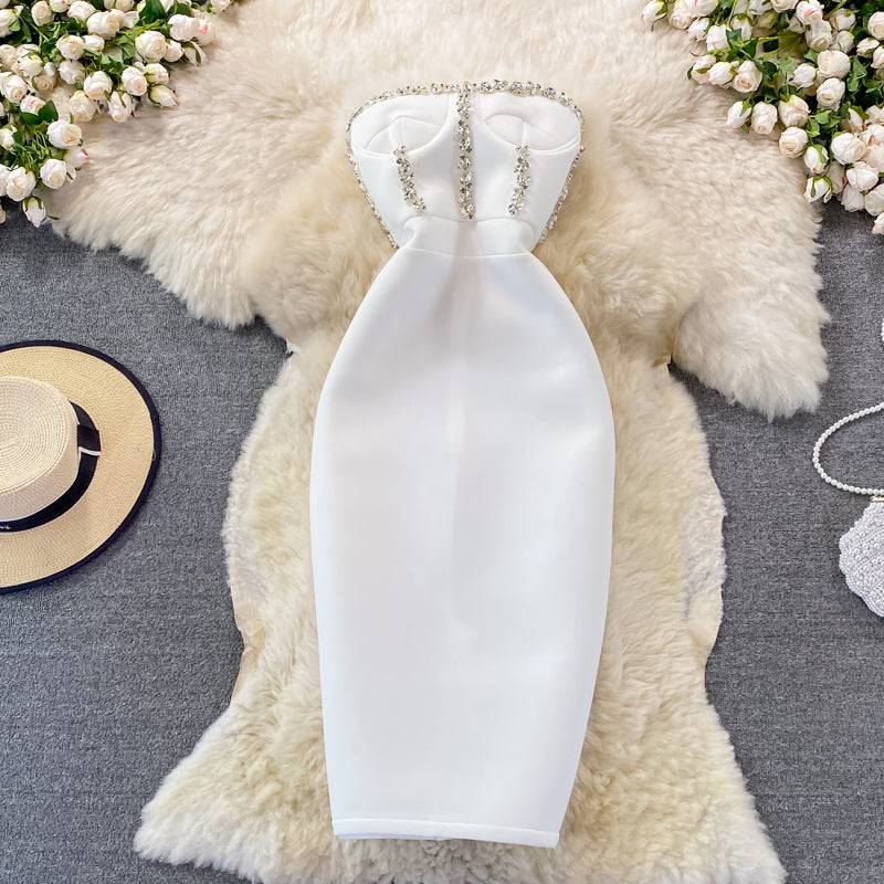 Sleeveless Luxury Party Tube Top Dress