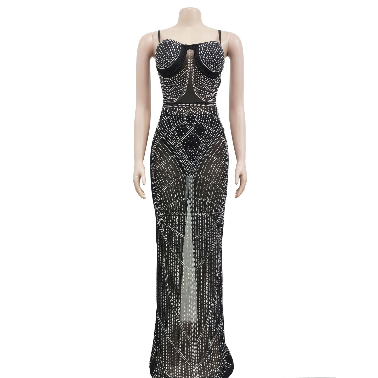Ladies Slip Sexy Nightclub Party Cutout Casual Backless Slim Wrapped Dress