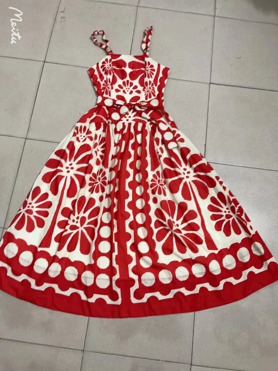 Elegant Party Dress Colorblock Sleeveless High Waist Backless Women Long Dress