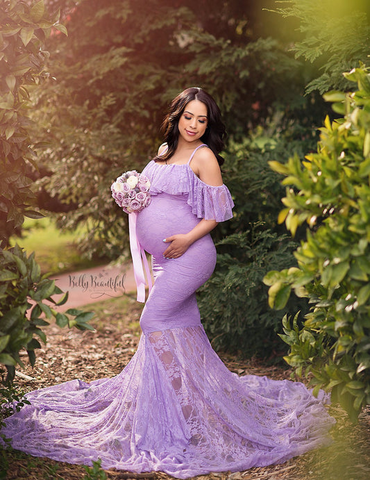 Sexy Sling Big Drag Maternity Photoshoot Dress Pregnant Women Maxi Dresses