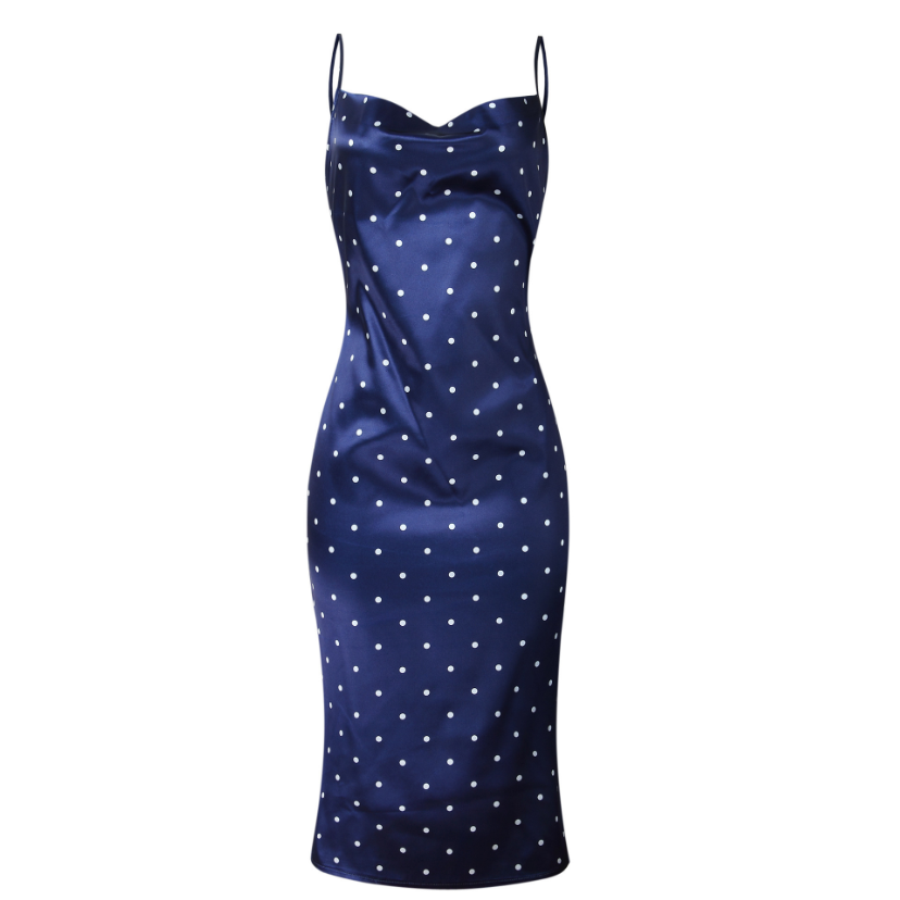 Women Silk Maxi Ladies Sleeveless Adjustable Straps Causal Dress