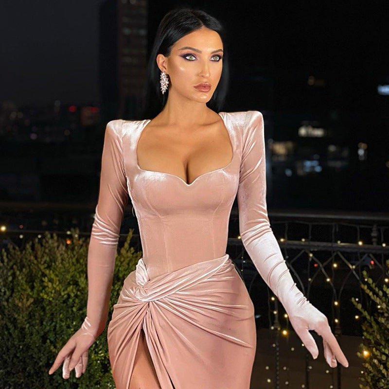 Full Length Maxi Dress Luxury Sexy Evening Dresses