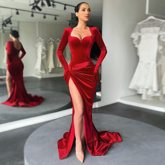 Full Length Maxi Dress Luxury Sexy Evening Dresses