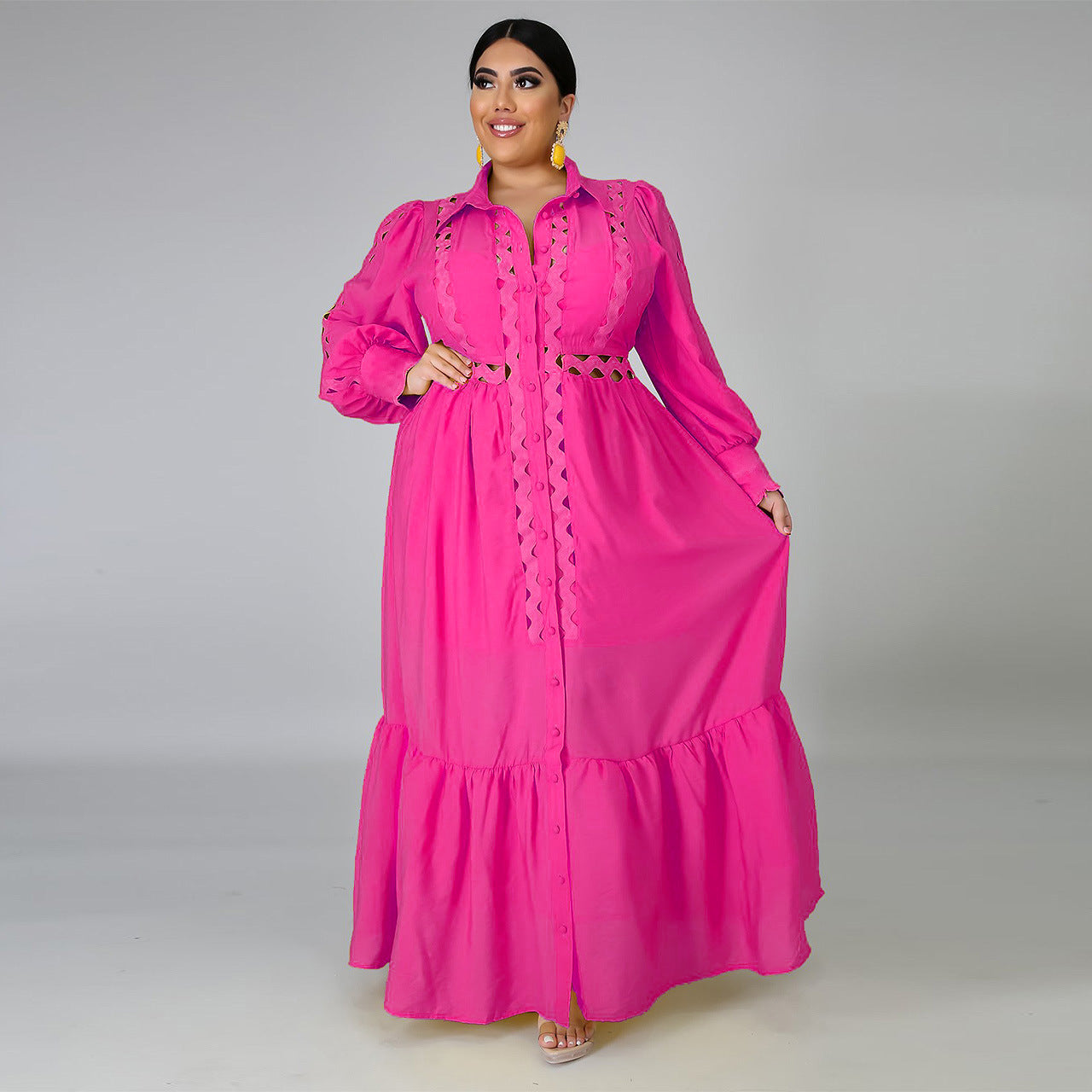 Plus Size Elegant Long Dress for Women Women's Plus Size Dress