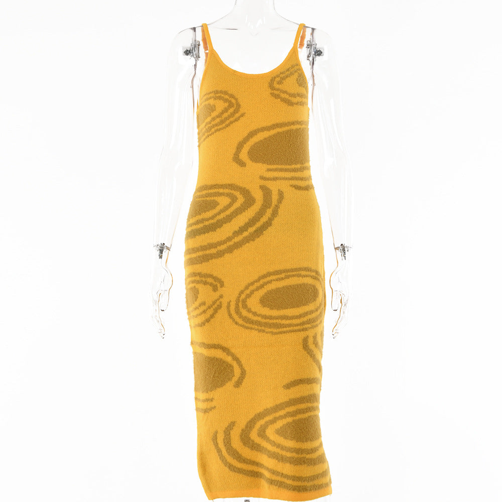 Summer Sleeveless Sweater Knit Dress