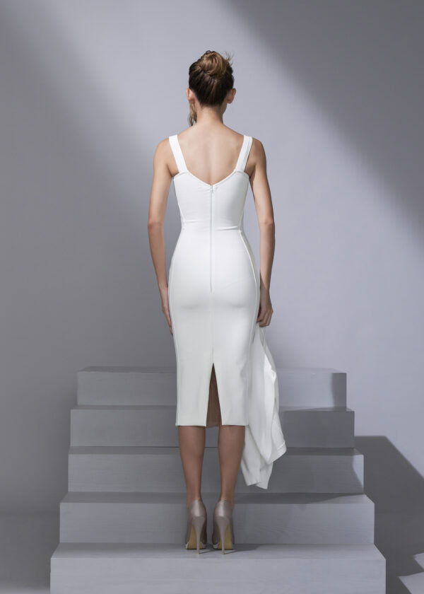 Sexy Mesh Fold Layer Sheer Velvet Sleeveless Dress