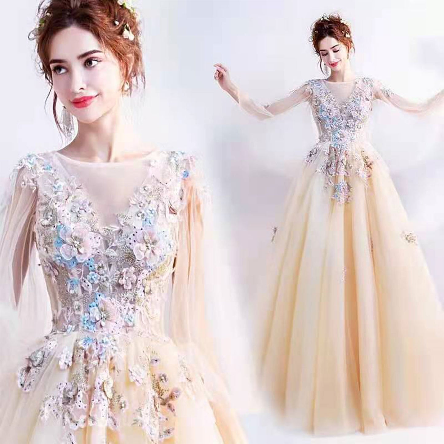 Lace Halter Gowns for Women