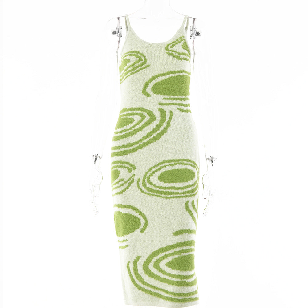 Summer Sleeveless Sweater Knit Dress