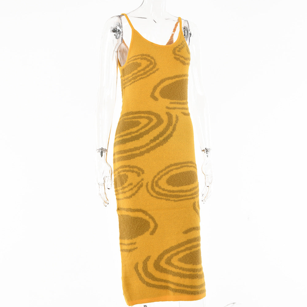 Summer Sleeveless Sweater Knit Dress