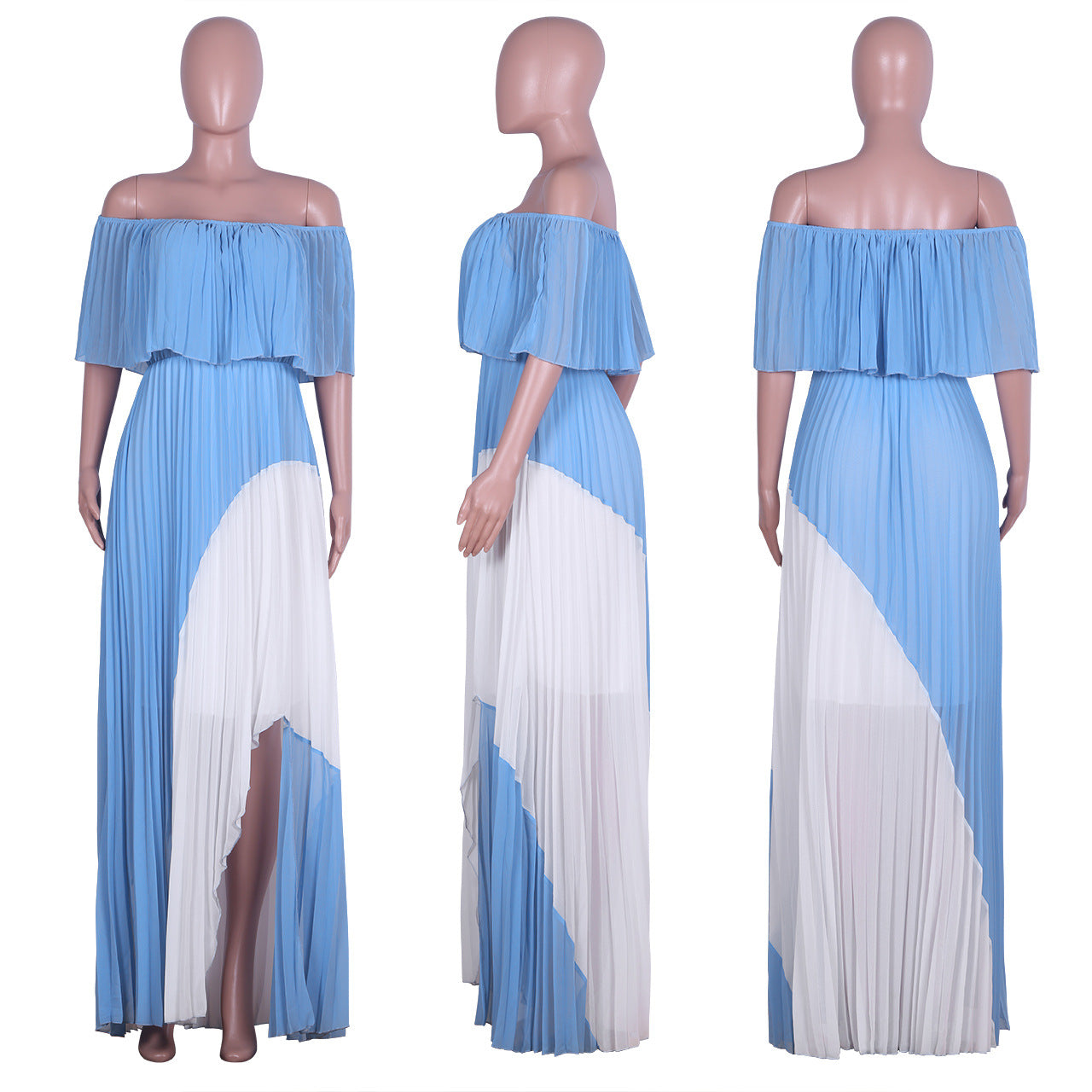 Solid Color Sexy Summer Dress