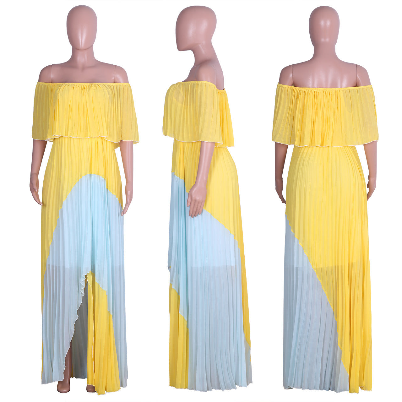Solid Color Sexy Summer Dress