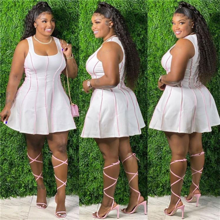 Plus Size Women Sexy Dress