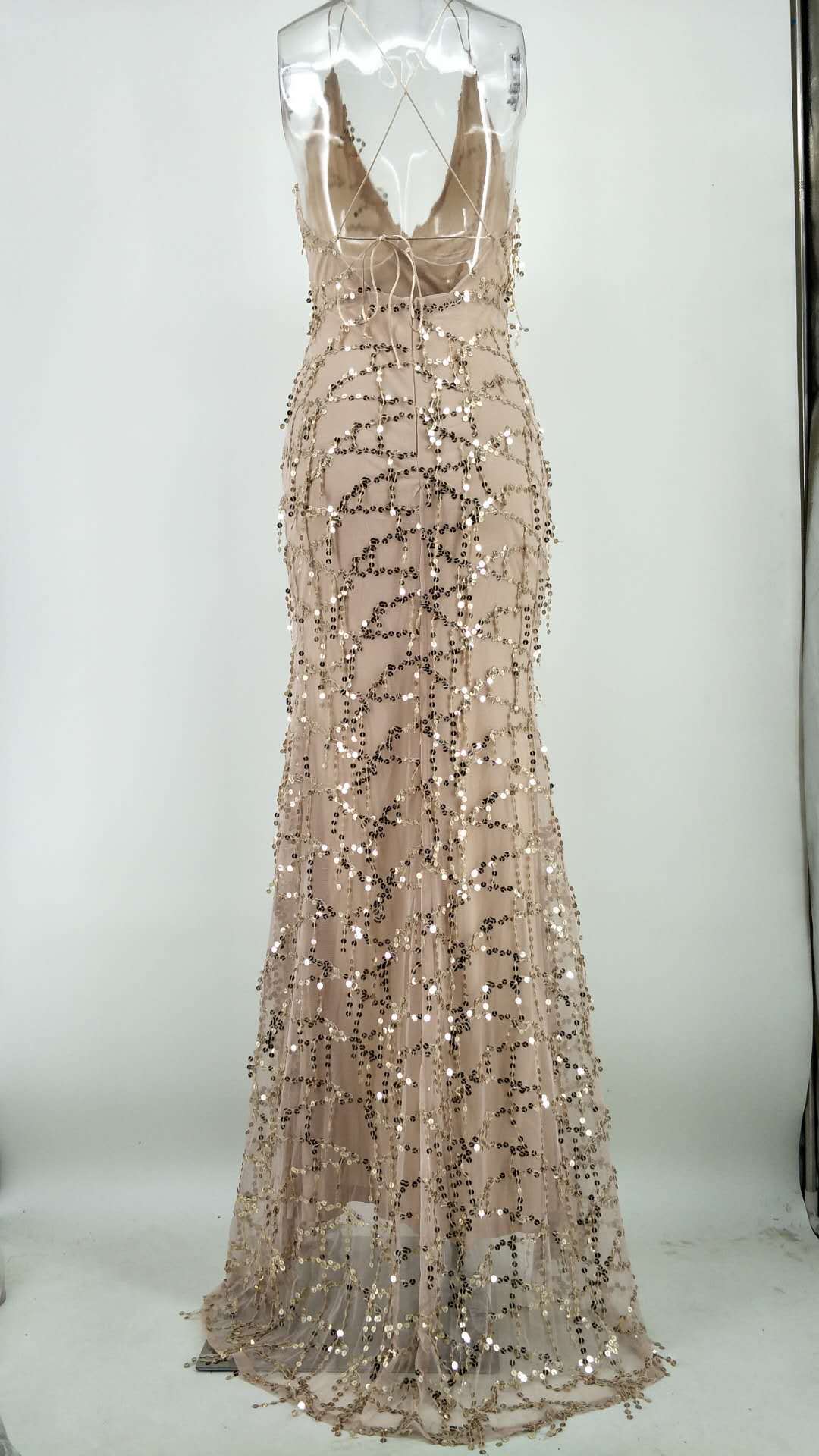 Sexy Strap Backless Split Dress
