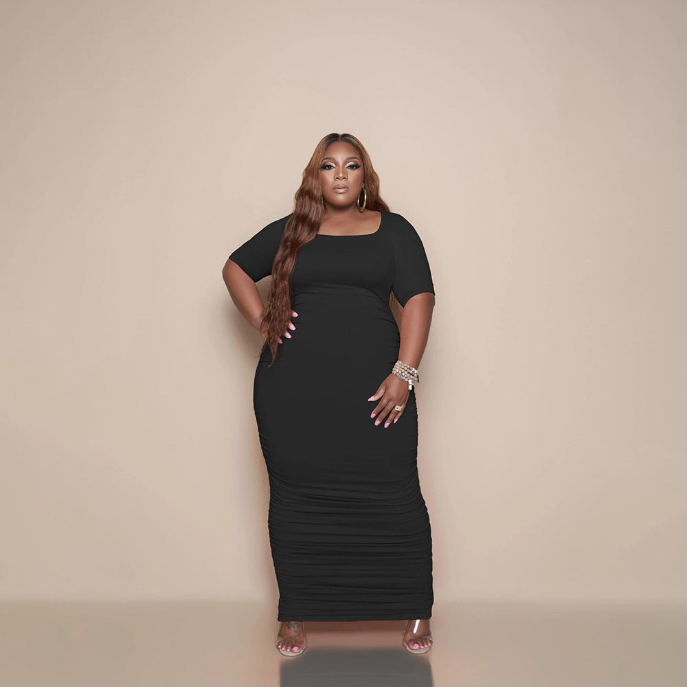 Summer Clothing Casual Dresses Plus Size Maxi Dress for Woman