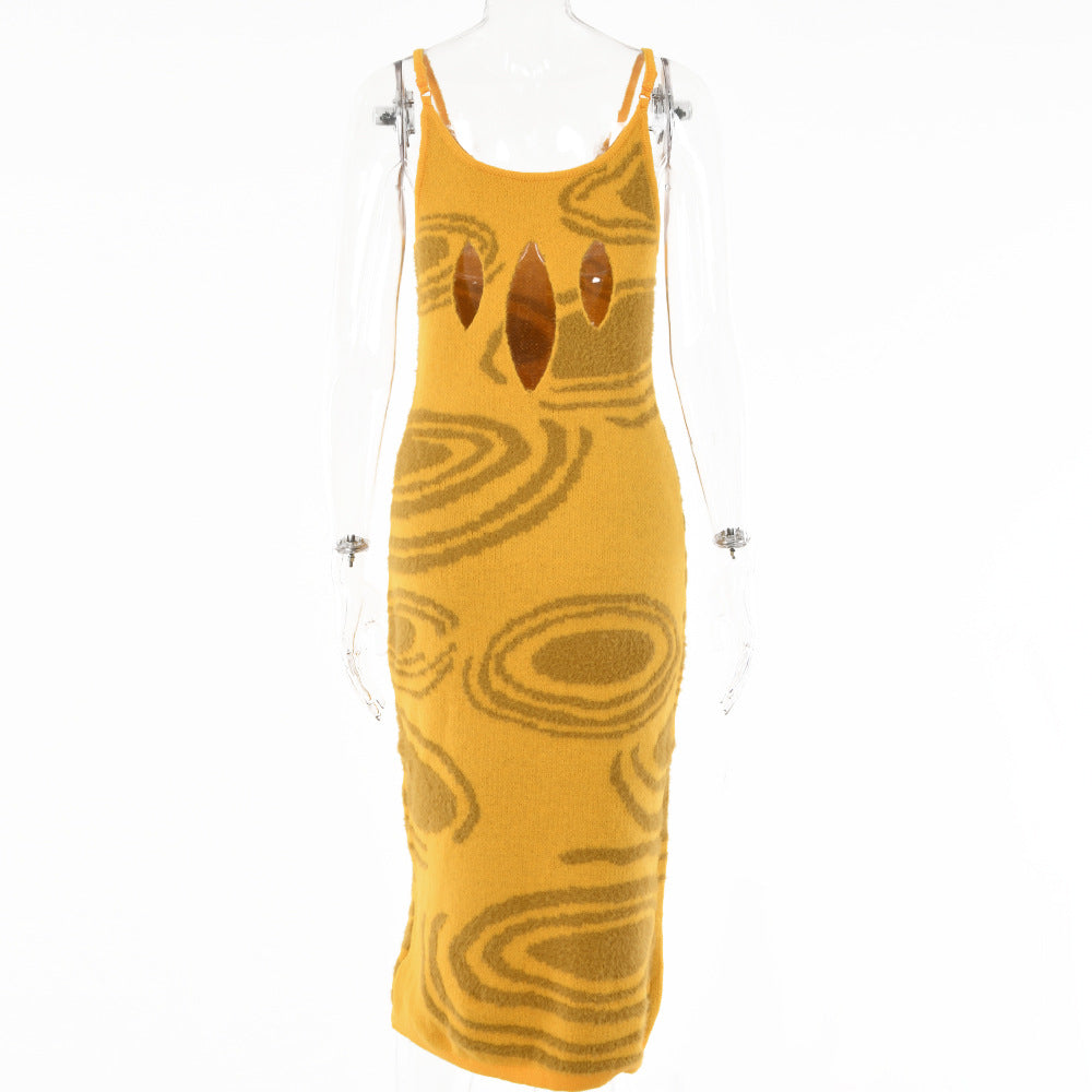 Summer Sleeveless Sweater Knit Dress