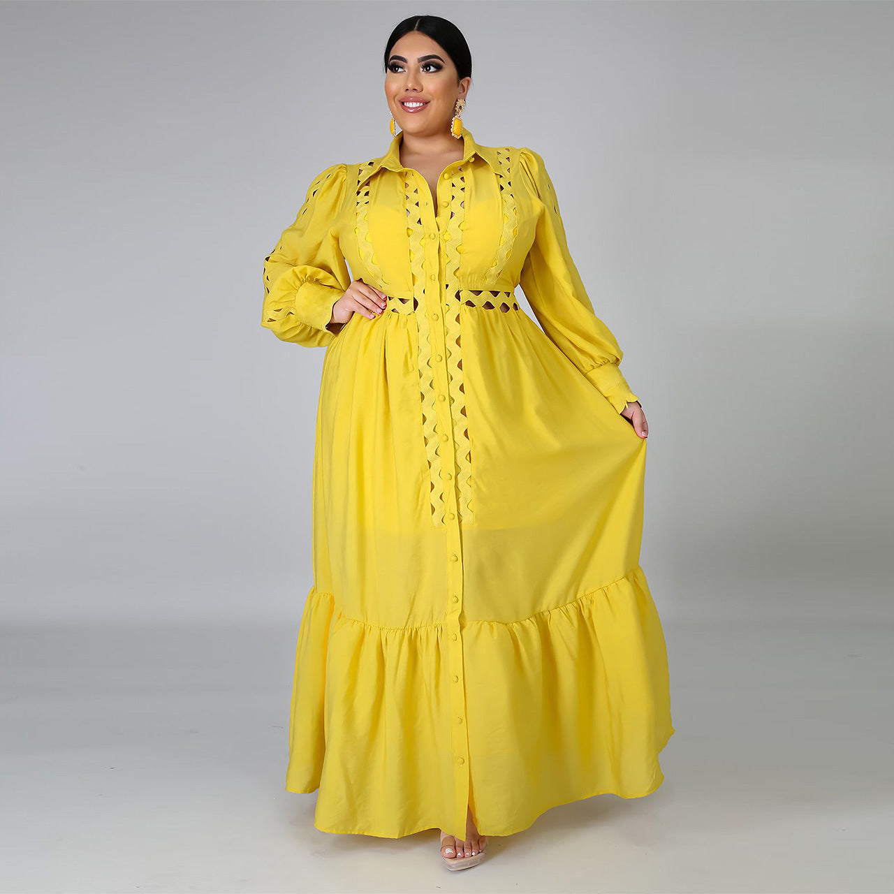 Plus Size Elegant Long Dress for Women Women's Plus Size Dress