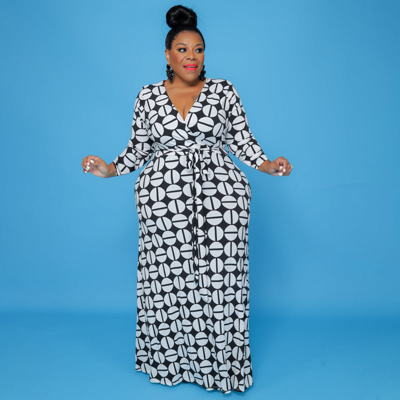 Woman Apparel Ladies Long Maxi Dresses Women Clothing Plus Size