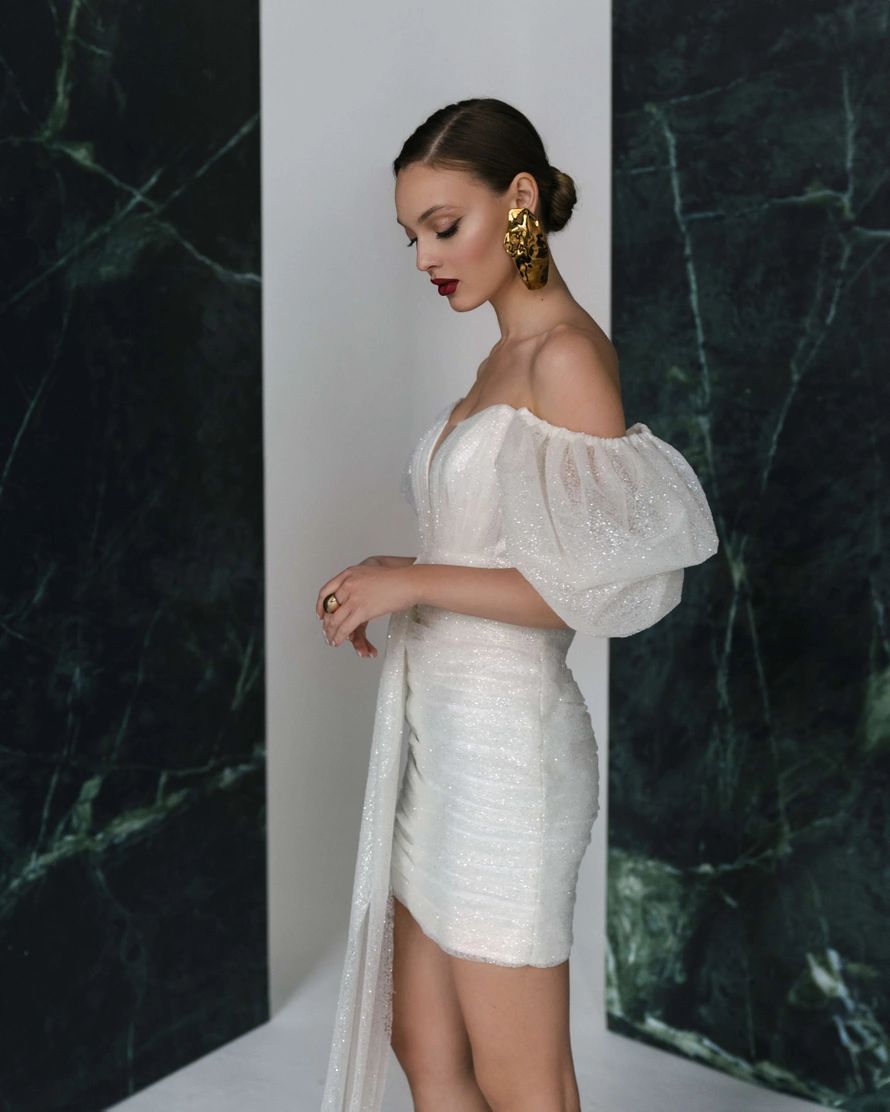 Shiny Formal Party Women Skirt Gowns Backless Evening Dress