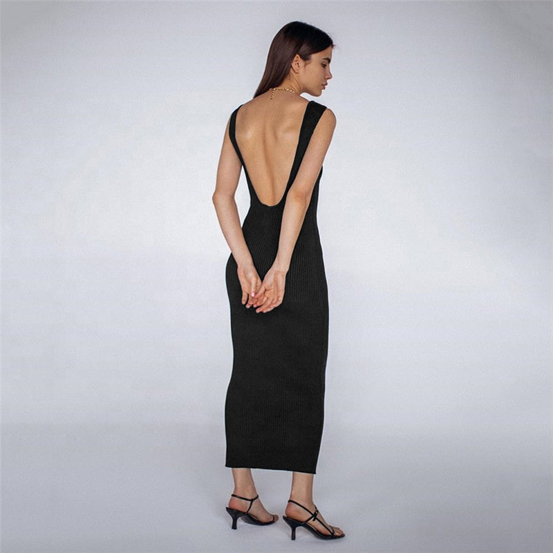 Elegant Sexy Backless Dresses With Buttocks