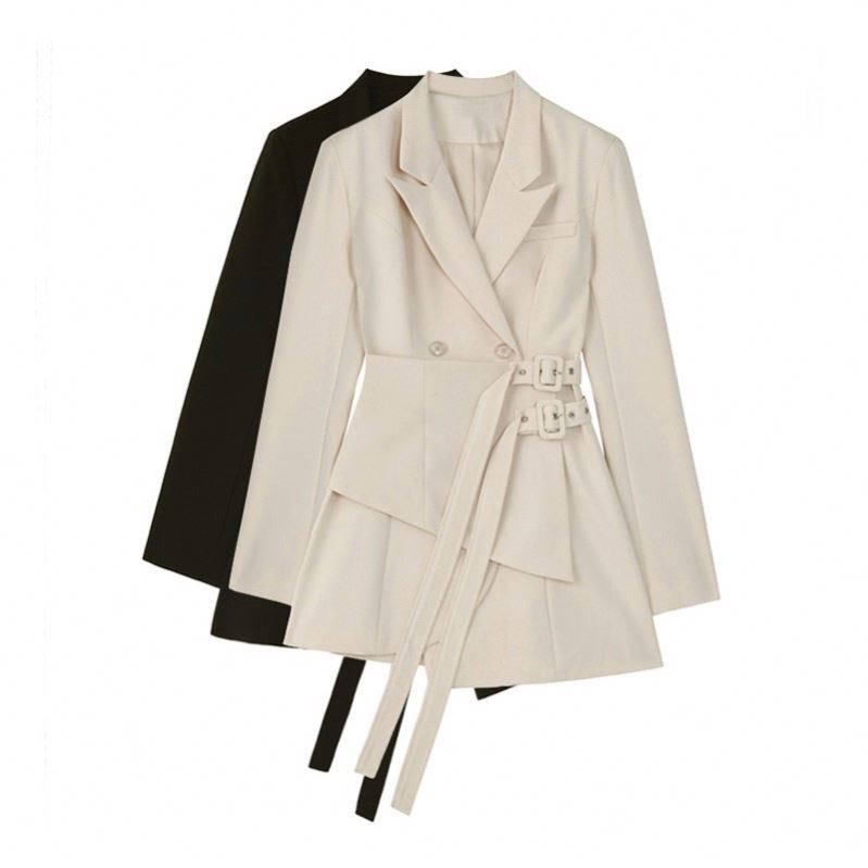 Casual Suits Set Women's for Dresses Fall Clothing Ladies Office Blazer Dress