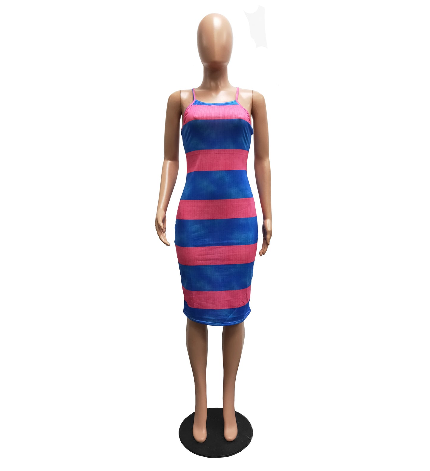 Women Long Dress Tie Tyed Backless Spandex Sheath Dress