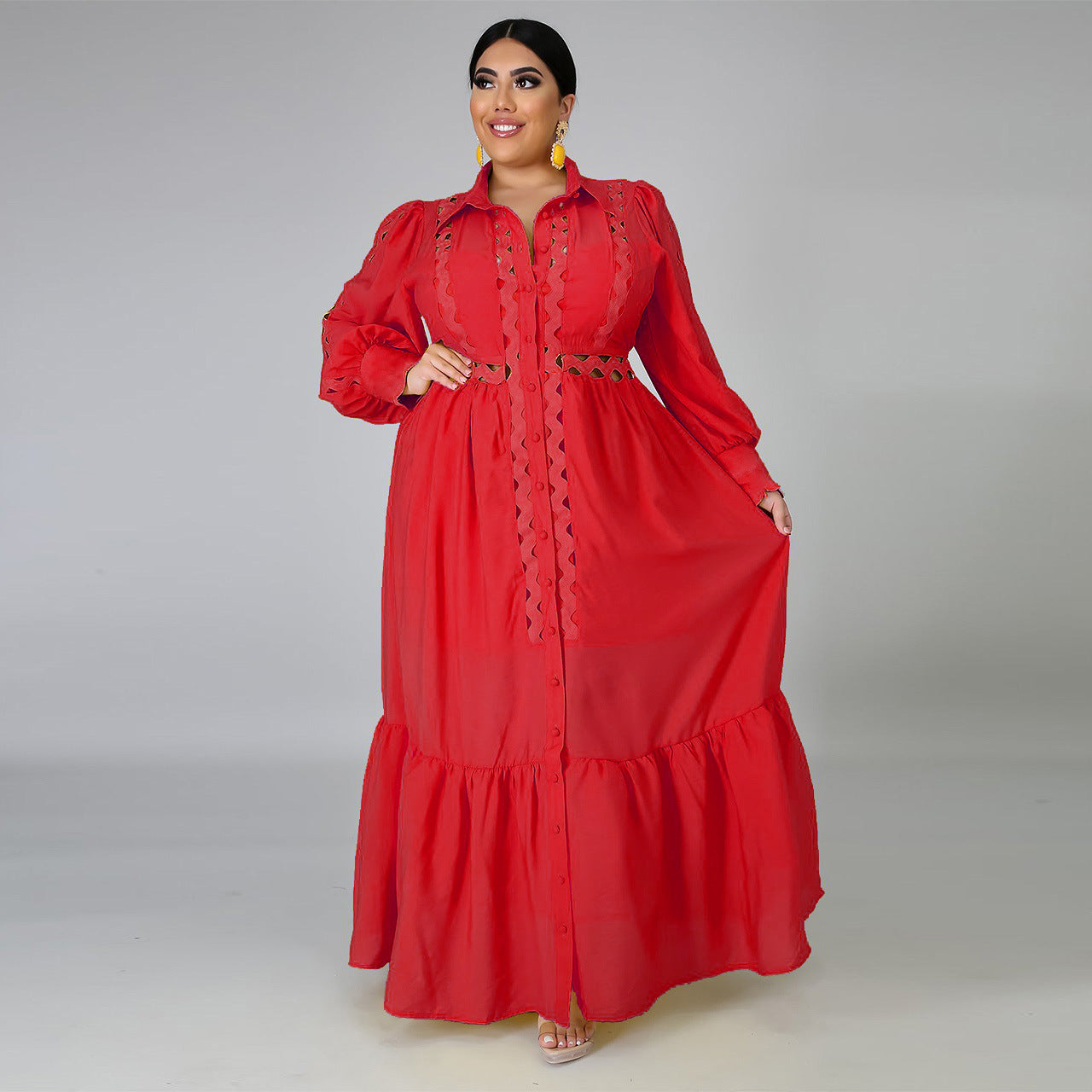 Plus Size Elegant Long Dress for Women Women's Plus Size Dress