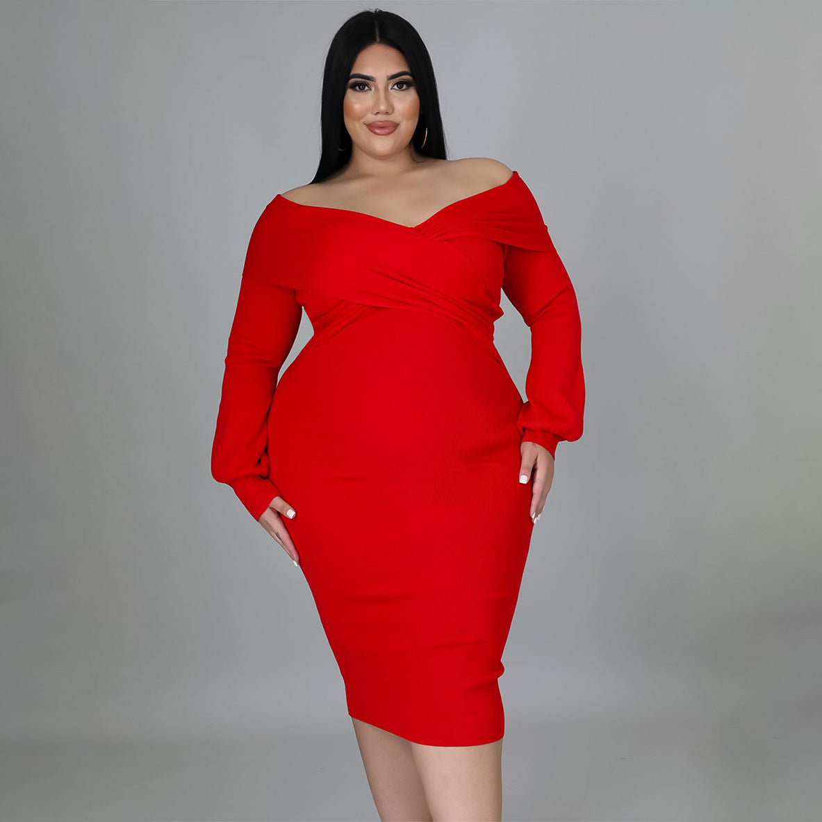 Plus Size Women's Elegant Casual Dress