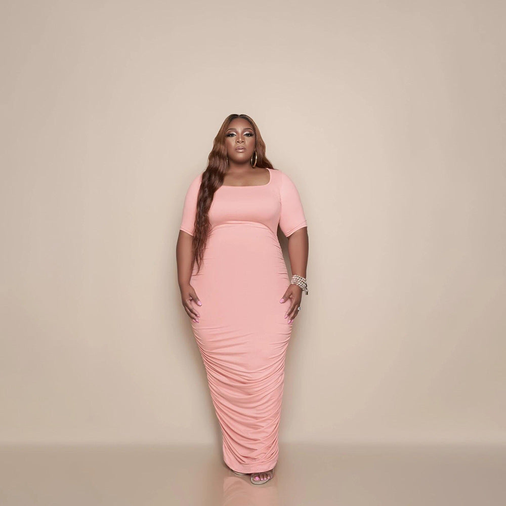 Summer Clothing Casual Dresses Plus Size Maxi Dress for Woman