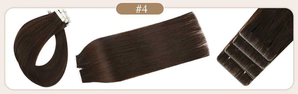 Full Shine Virgin Hand Tied Tape In Adhesives Human Hair Extensions PU Skin Weft Blonde Color Invisible Seamless Injection
