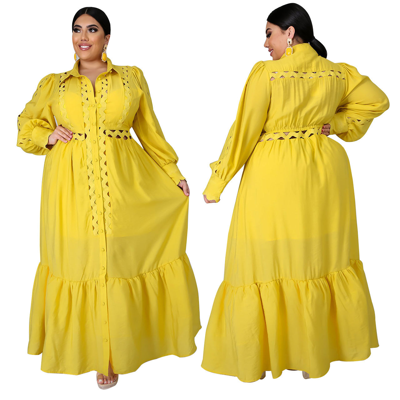Plus Size Elegant Long Dress for Women Women's Plus Size Dress