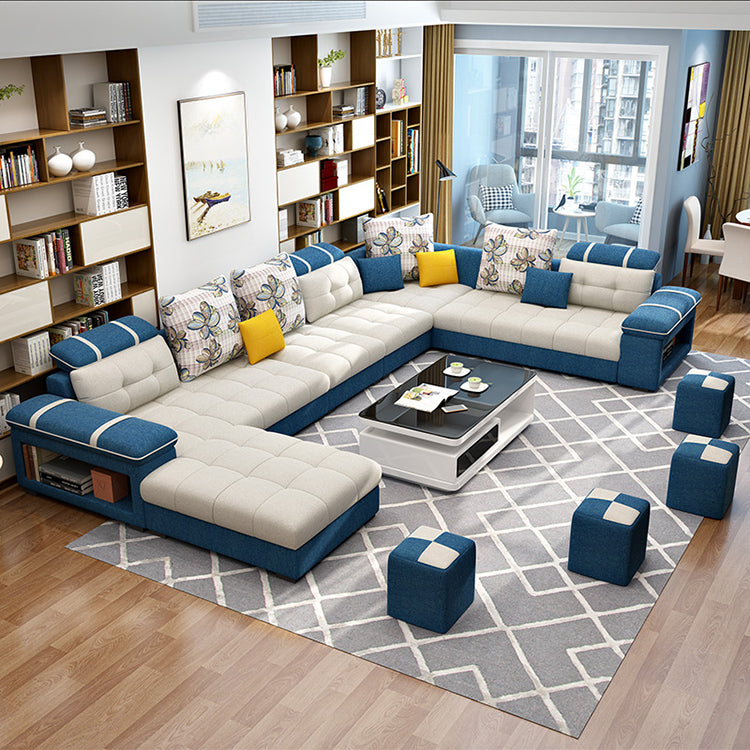 Cozy Functional Fabric Recliner Leather Sofa Furniture