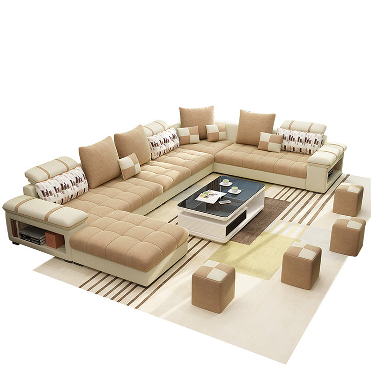 Cozy Functional Fabric Recliner Leather Sofa Furniture