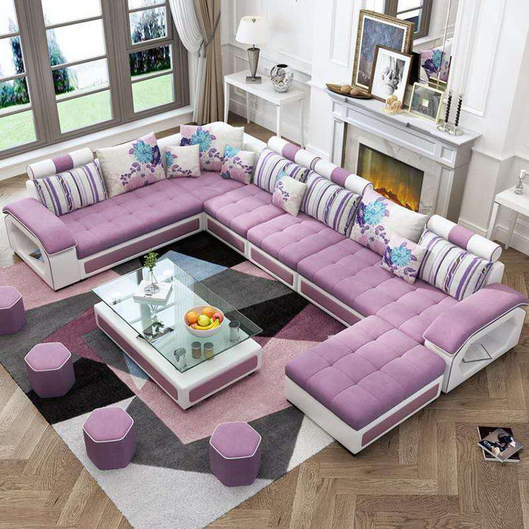 Modern Wooden Frame Fabric Furniture Sofa Living Room Set
