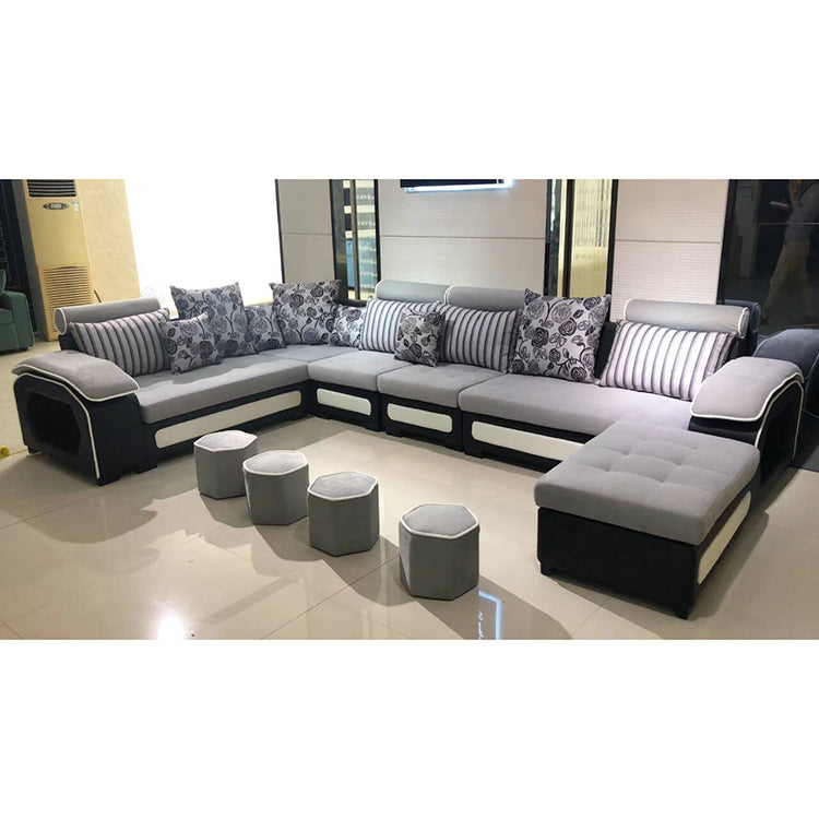 Modern Wooden Frame Fabric Furniture Sofa Living Room Set