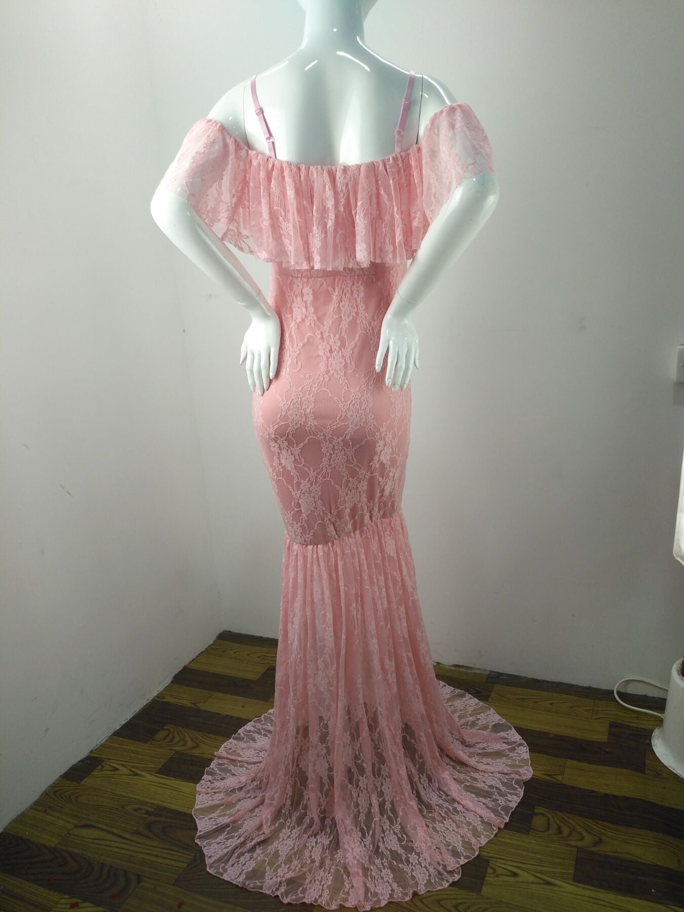 Sexy Sling Big Drag Maternity Photoshoot Dress Pregnant Women Maxi Dresses