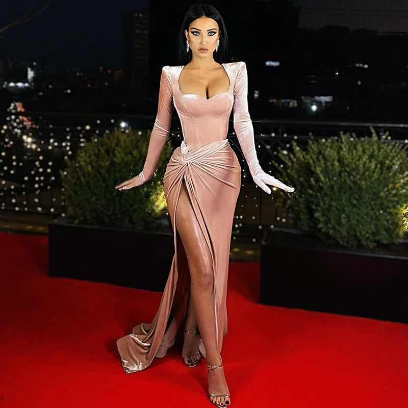 Full Length Maxi Dress Luxury Sexy Evening Dresses