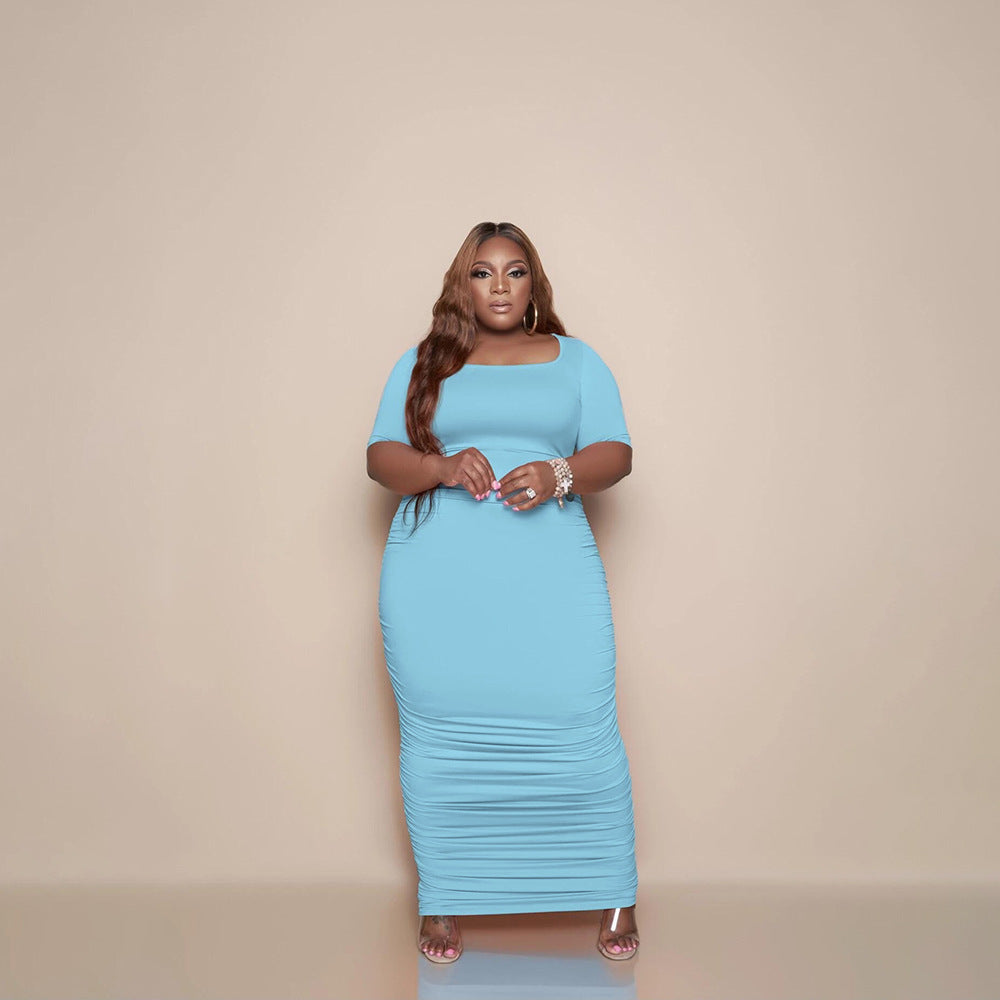 Summer Clothing Casual Dresses Plus Size Maxi Dress for Woman