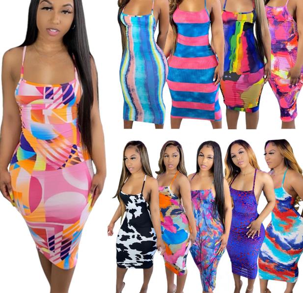 Women Long Dress Tie Tyed Backless Spandex Sheath Dress