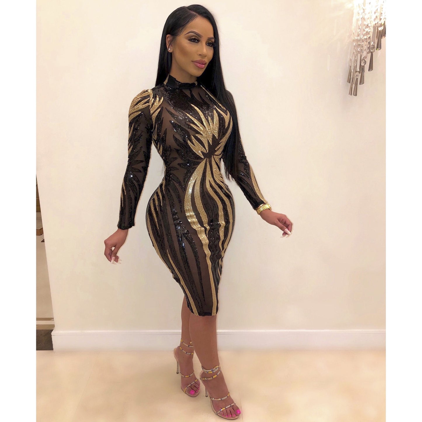 Sexy Winter Dresses Women Winter Clothing Party Dress Evening Club
